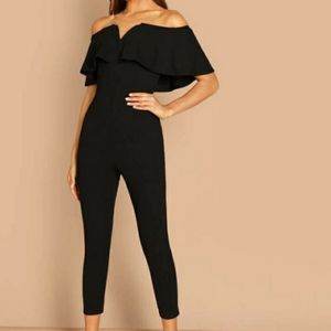 Fashion nova black plus size jumpsuit